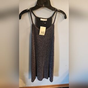 🍉Black Sleeveless Scoop Neck Mini Slip Dress